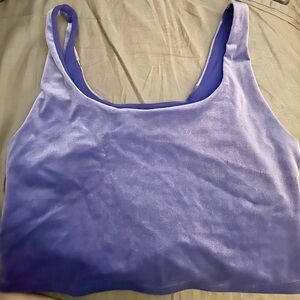 Athleta Velvet Cut Out Crop